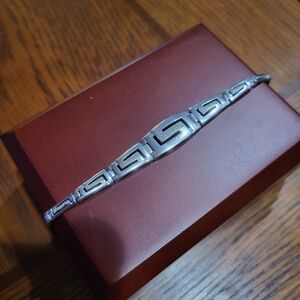 Greek Meander Pattern 925 Silver Bracelet